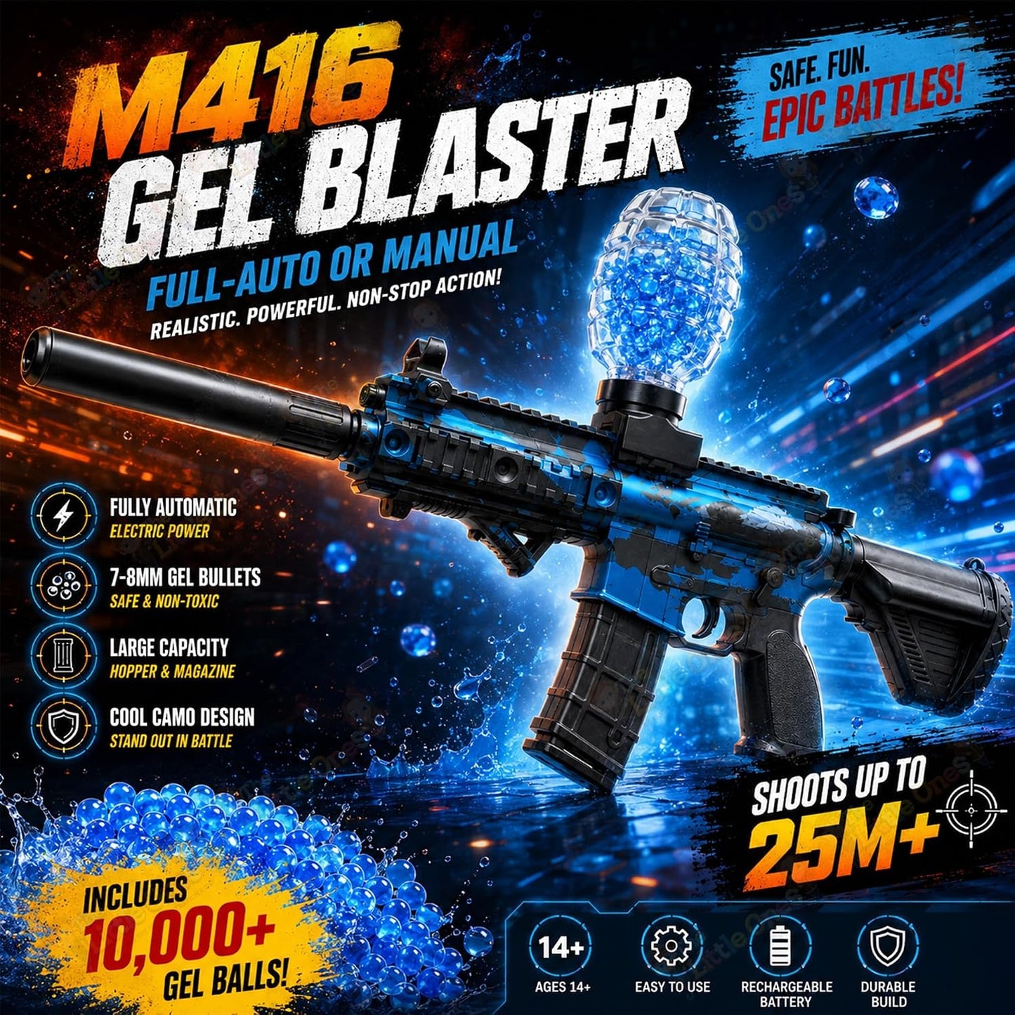 T.O.T GEL BLASTER - HAWK STRIKER