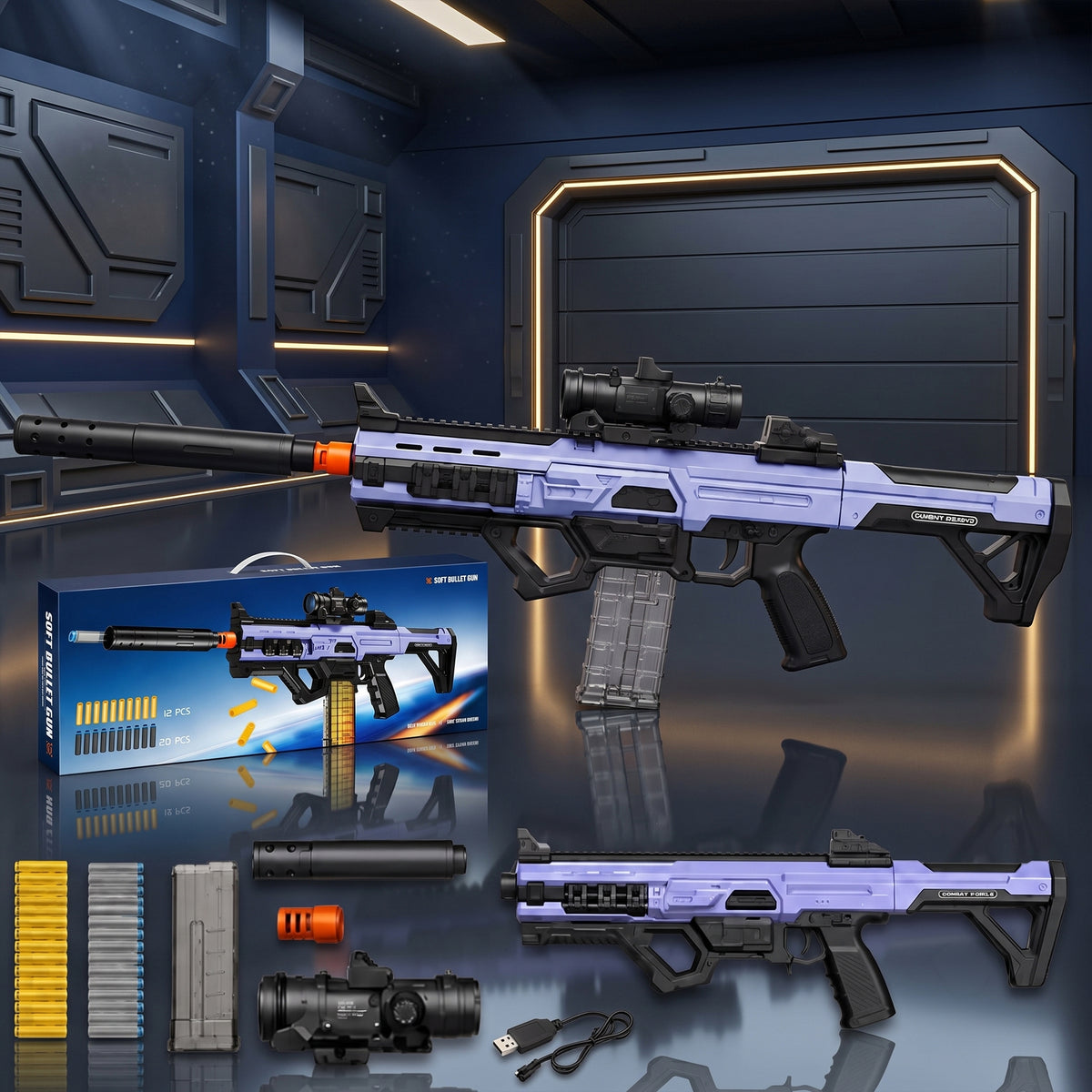 T.O.T DART BLASTER - BLUE VIPER