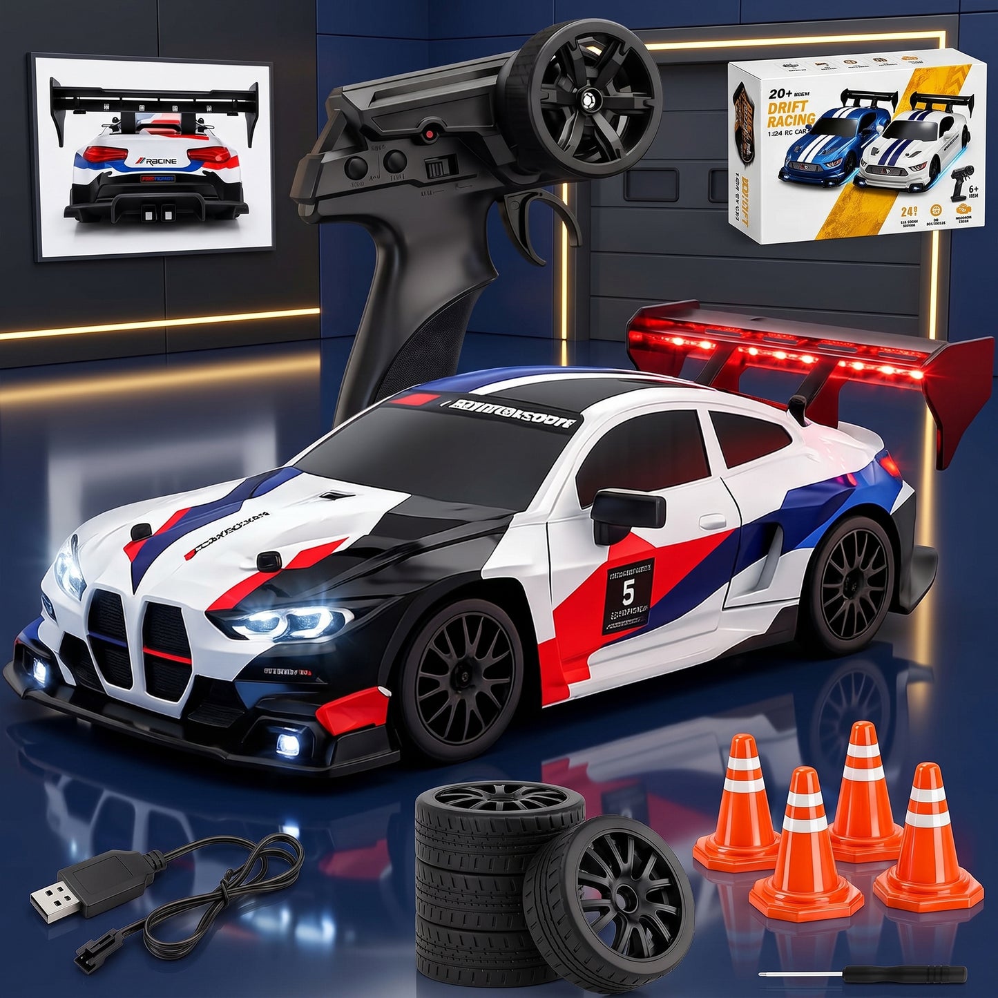 T.O.T 1:24 RC DRIFT CAR - STORM X