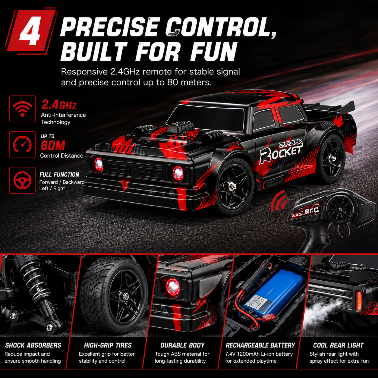T.O.T 1:16 RC DRIFT CAR - DODGE X