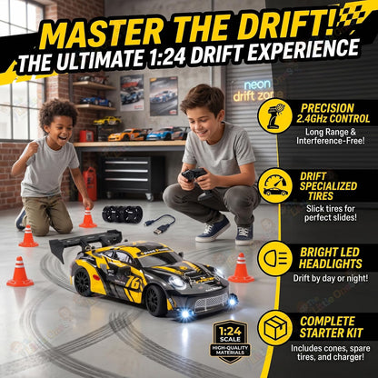 T.O.T 1:24 RC DRIFT CAR - GOLDRUSH PRO
