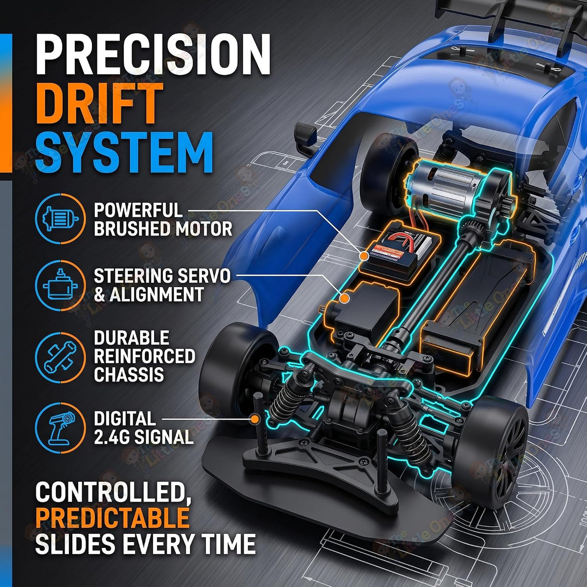 T.O.T 1:24 RC DRIFT CAR - RACERX