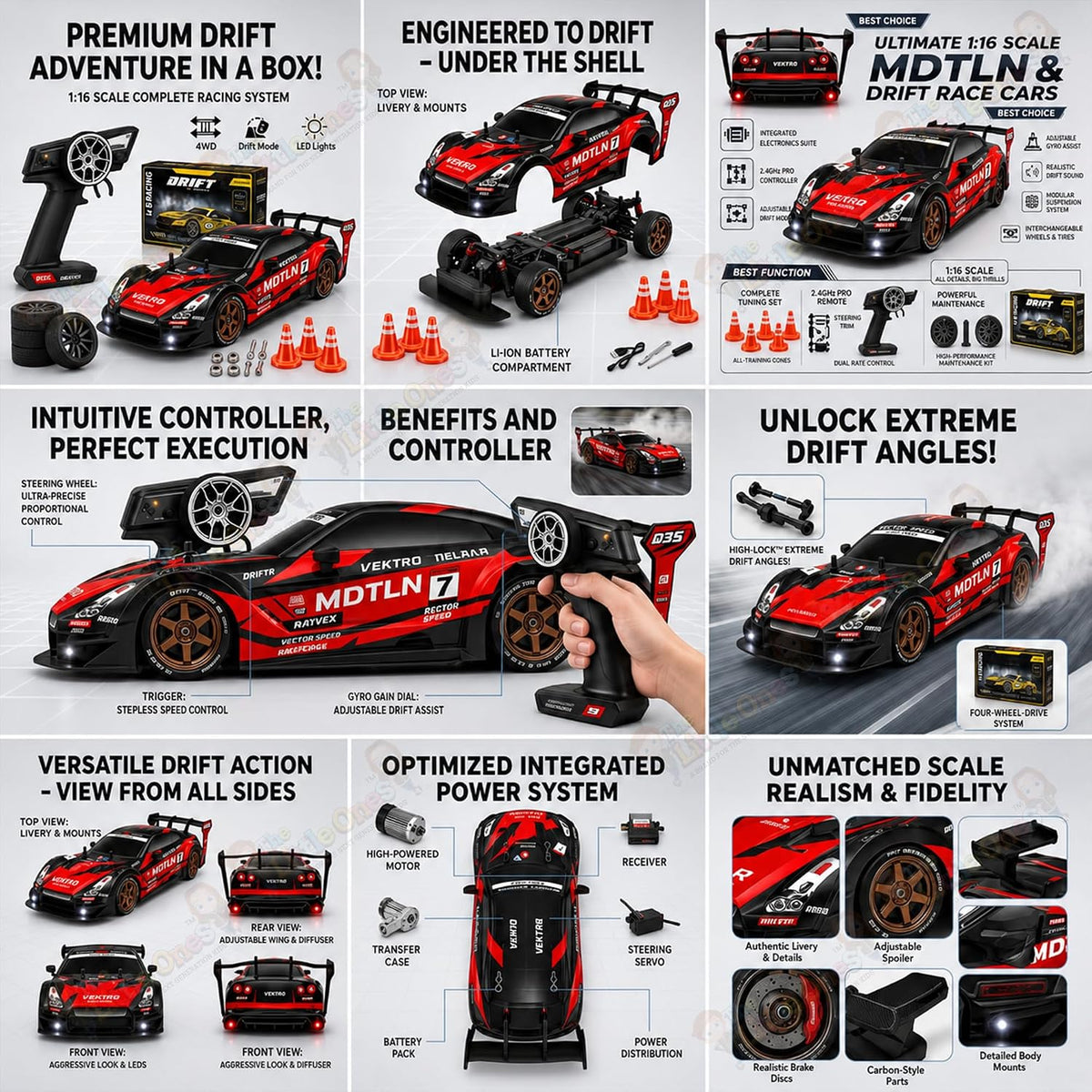 T.O.T 1:16 RC DRIFT CAR - TURBO DRIFT