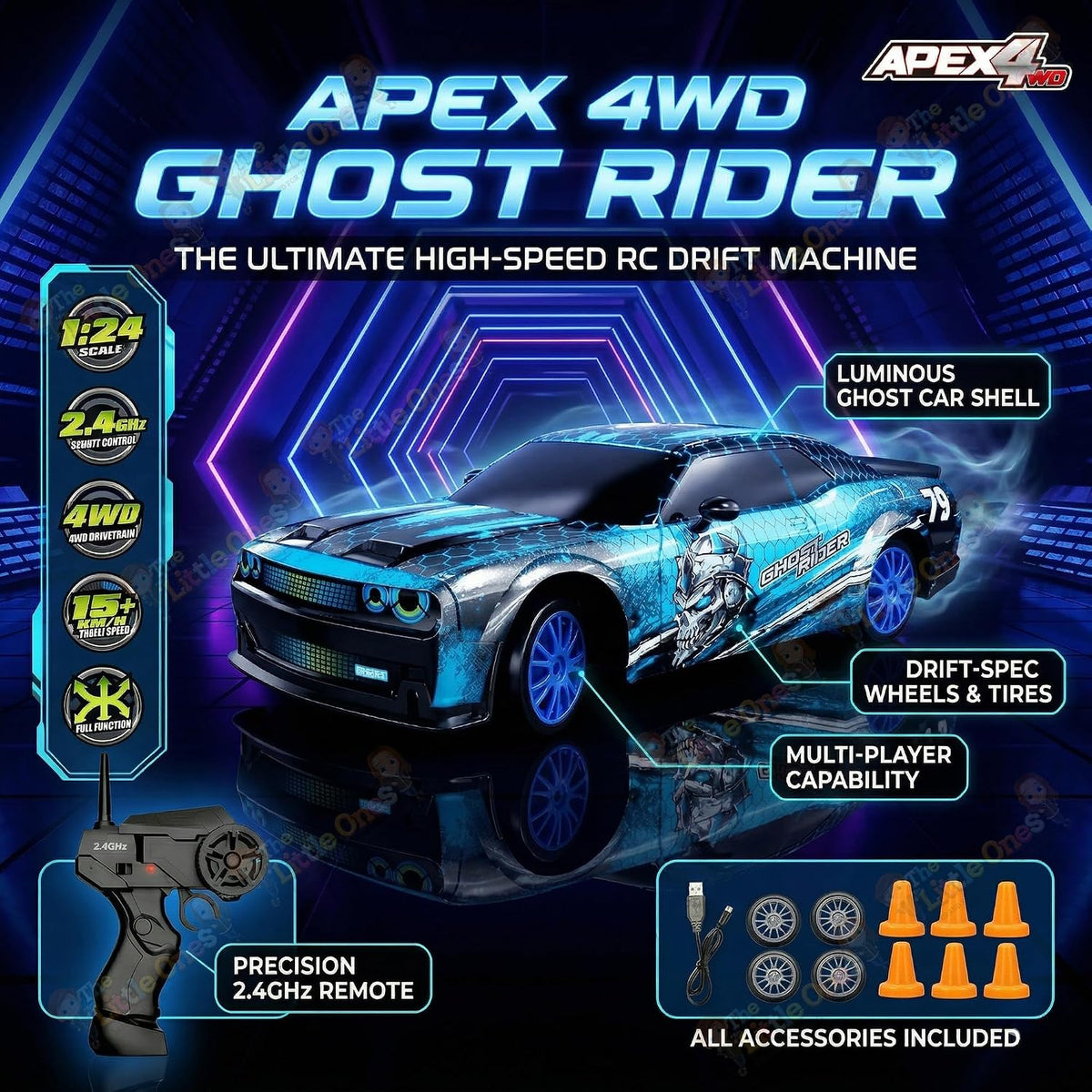 T.O.T 1:24 RC DRIFT CAR - RUSH DRIFT PRO