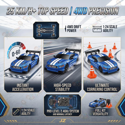 T.O.T 1:24 RC DRIFT CAR - RACERX