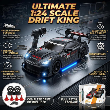 T.O.T 1:24 RC DRIFT CAR - SHADOW DRIFT