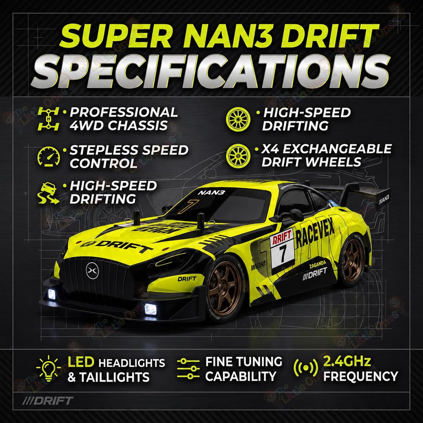 T.O.T 1:16 RC DRIFT CAR - HYPER DRIFT