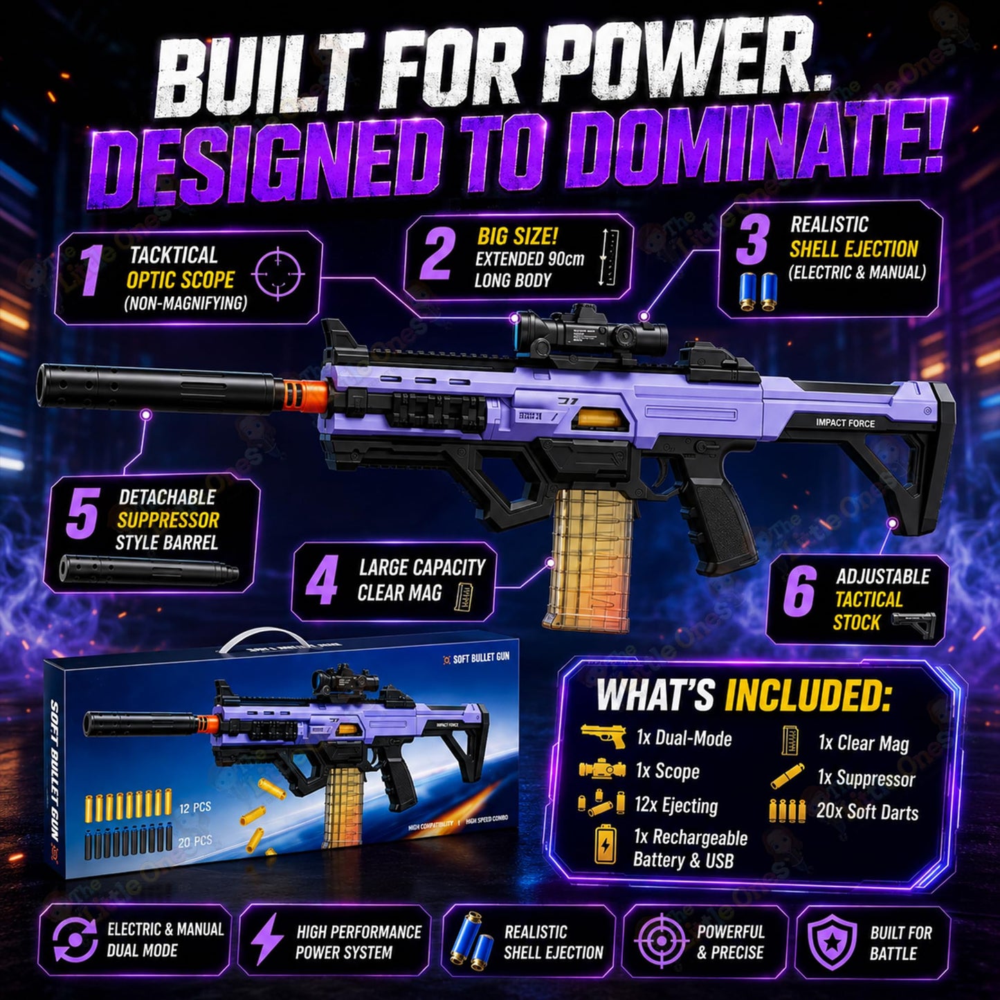 T.O.T DART BLASTER - BLUE VIPER