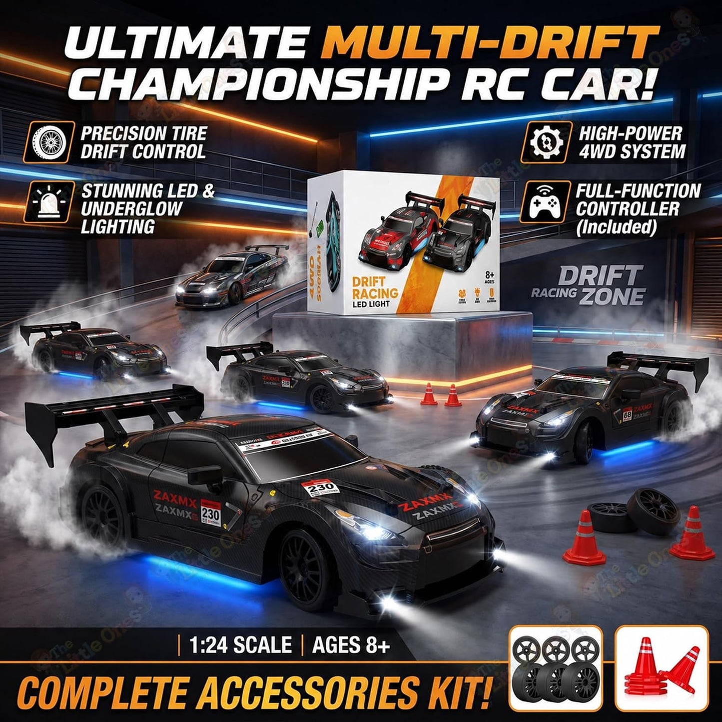 T.O.T 1:24 RC DRIFT CAR - SHADOW DRIFT