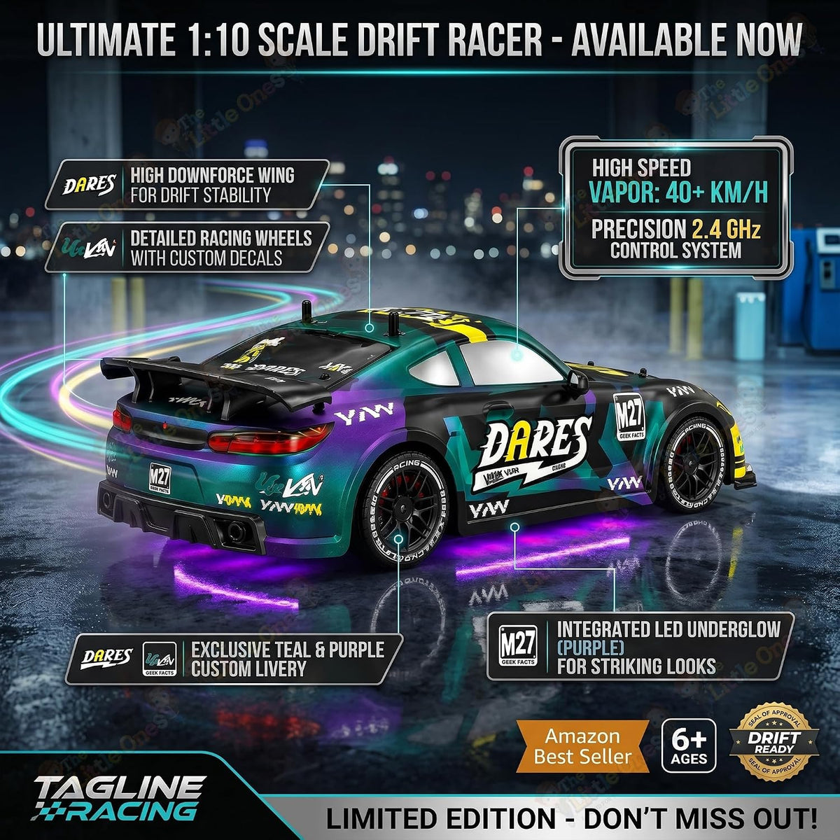 T.O.T 1:16 RC DRIFT CAR - LIGHTSTORM DRIFT