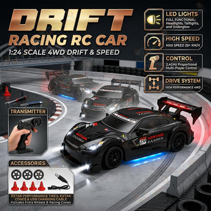 T.O.T 1:24 RC DRIFT CAR - SHADOW DRIFT