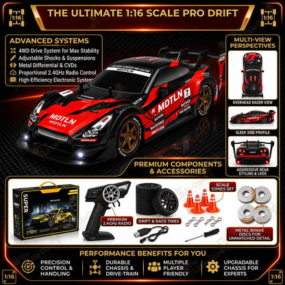 T.O.T 1:16 RC DRIFT CAR - TURBO DRIFT