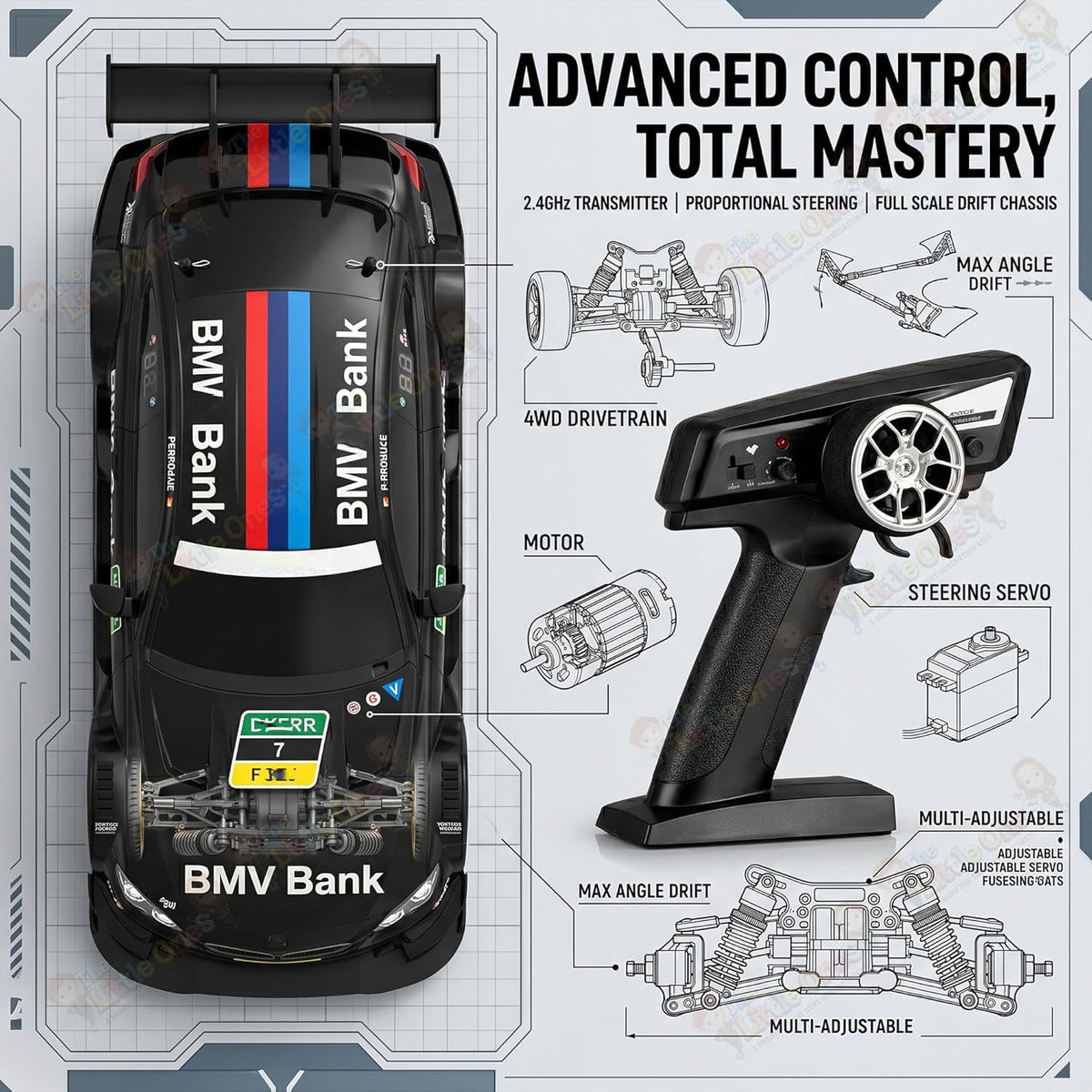 T.O.T 1:16 RC DRIFT CAR - HAWK X DRIFT
