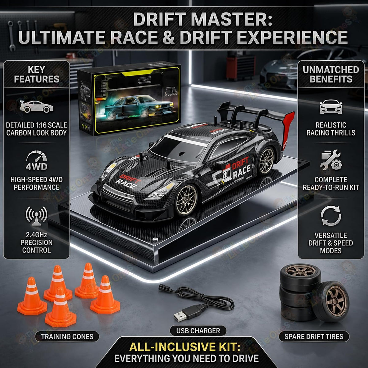 T.O.T 1:16 RC DRIFT CAR - VORTEX DRIFTER