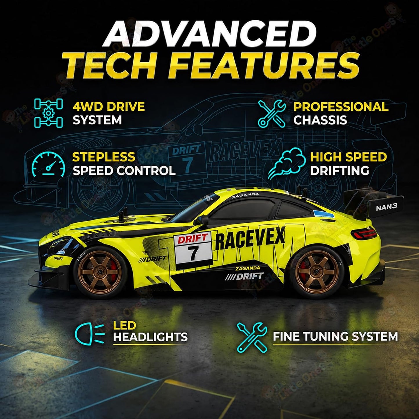 T.O.T 1:16 RC DRIFT CAR - HYPER DRIFT