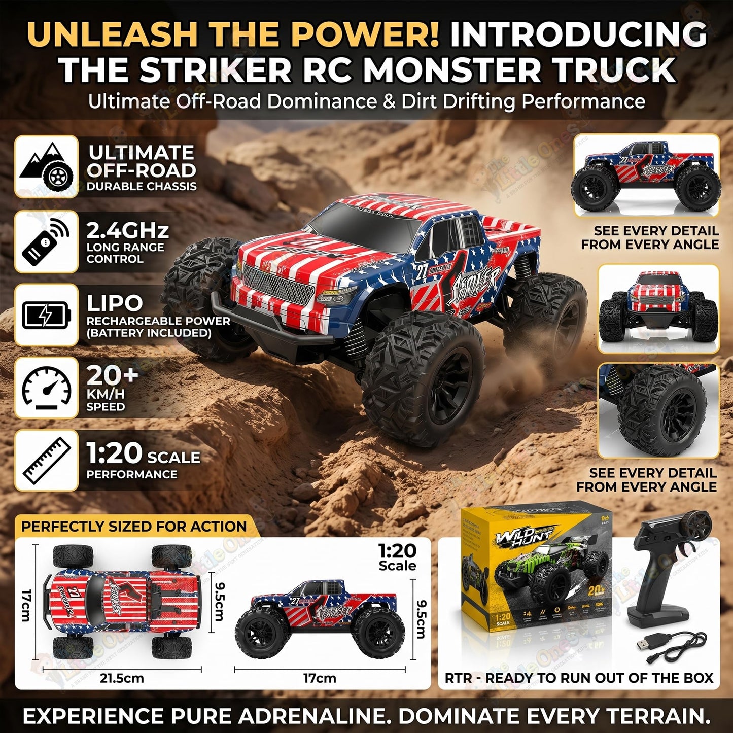 T.O.T 1:16 RC OFF ROAD DRIFT CAR - WILD X RC