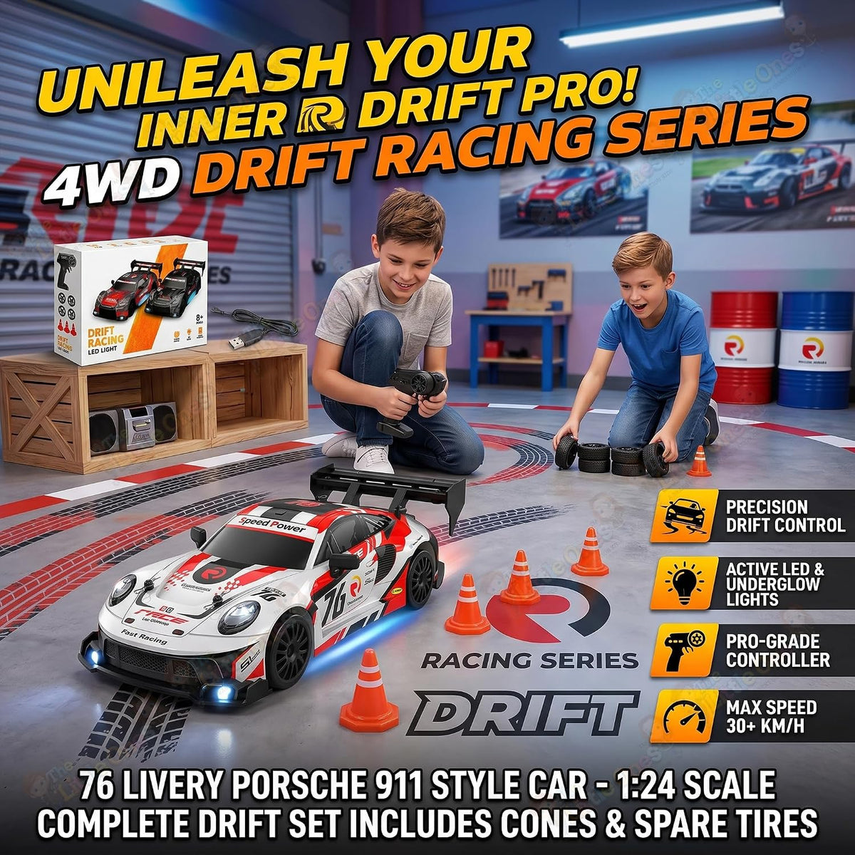 T.O.T 1:24 RC DRIFT CAR - APEX RACER