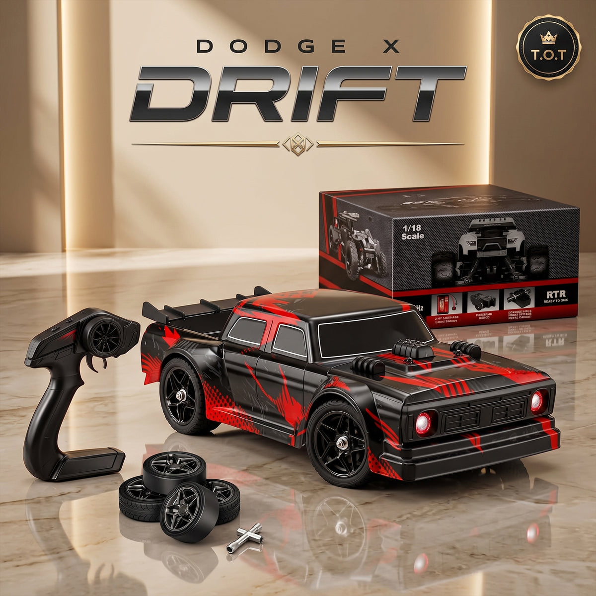 T.O.T 1:16 RC DRIFT CAR - DODGE X