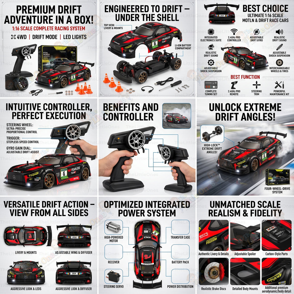 T.O.T 1:16 RC DRIFT CAR - POWER PRO