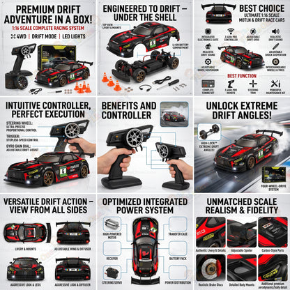 T.O.T 1:16 RC DRIFT CAR - POWER PRO