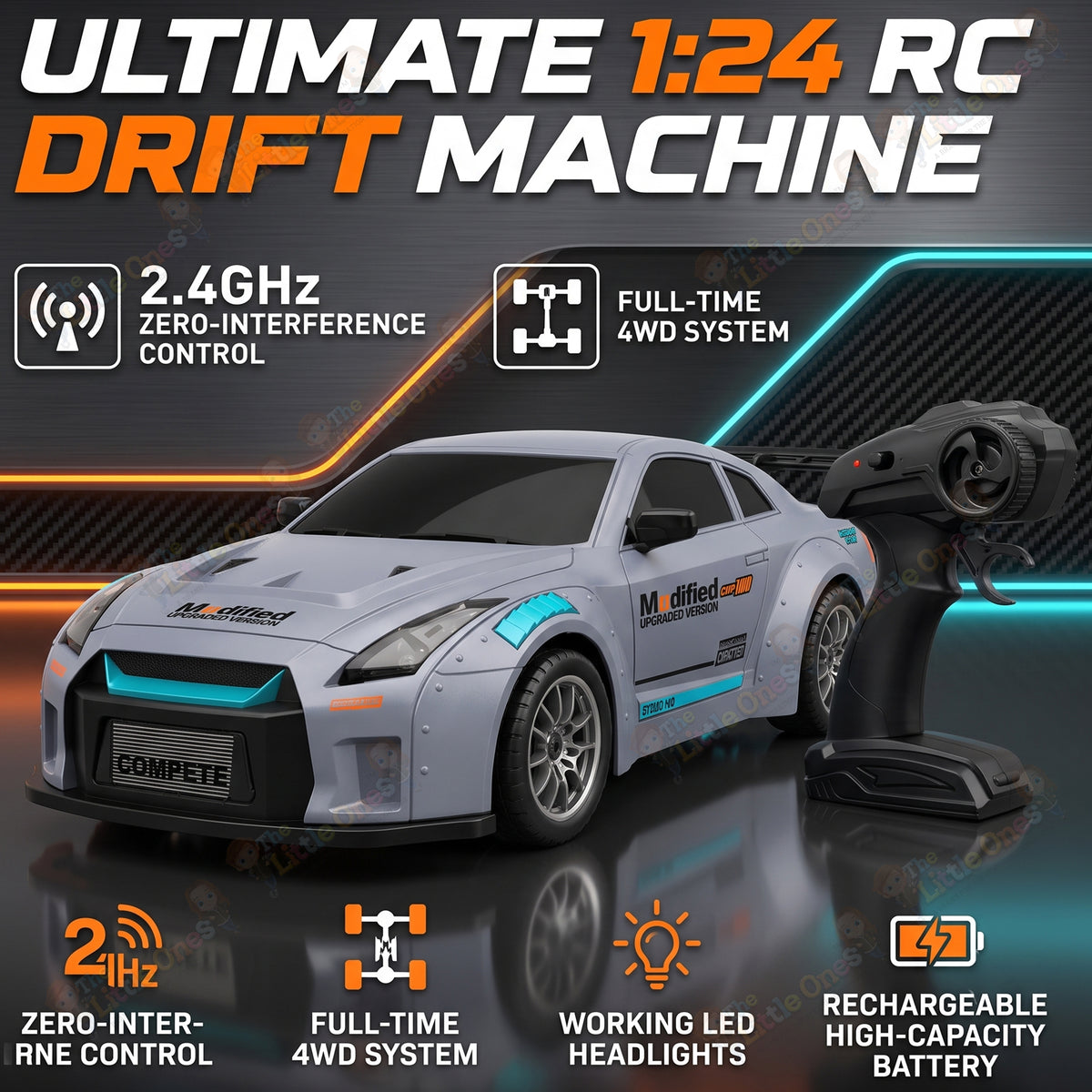 T.O.T 1:24 RC DRIFT CAR - SKYLINE DRIFT