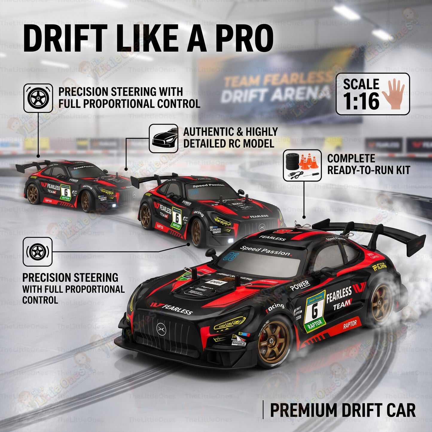 T.O.T 1:16 RC DRIFT CAR - POWER PRO