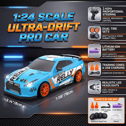 T.O.T 1:24 RC DRIFT CAR - DRIFTKING PRO