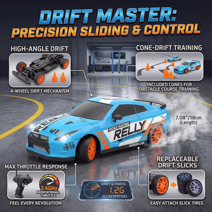 T.O.T 1:24 RC DRIFT CAR - DRIFTKING PRO