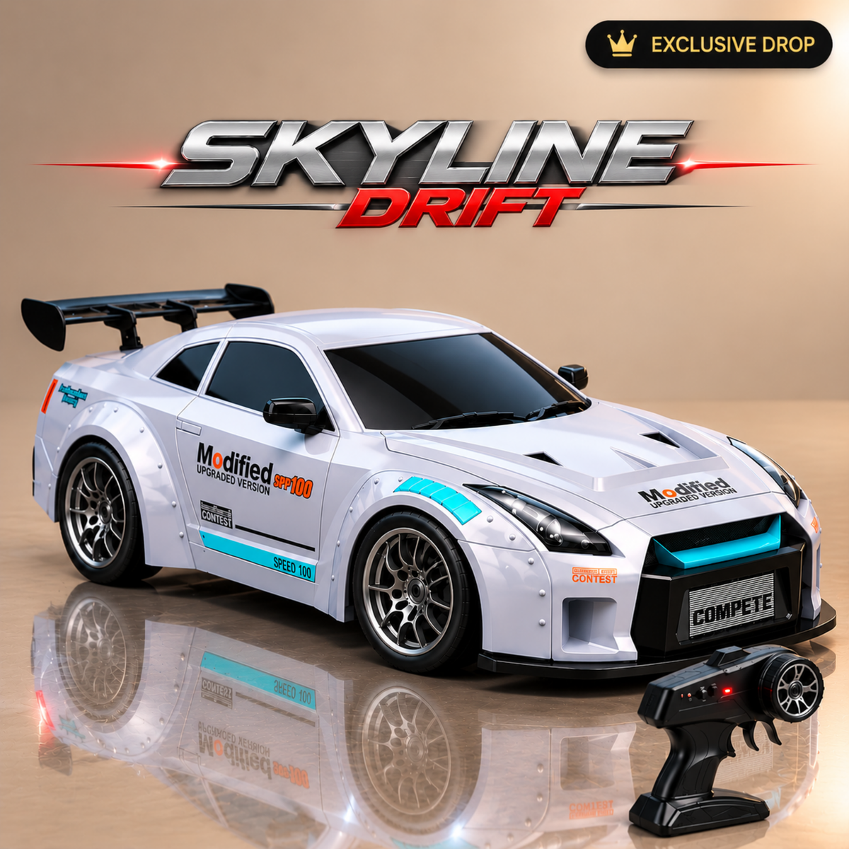 T.O.T 1:24 RC DRIFT CAR - SKYLINE DRIFT