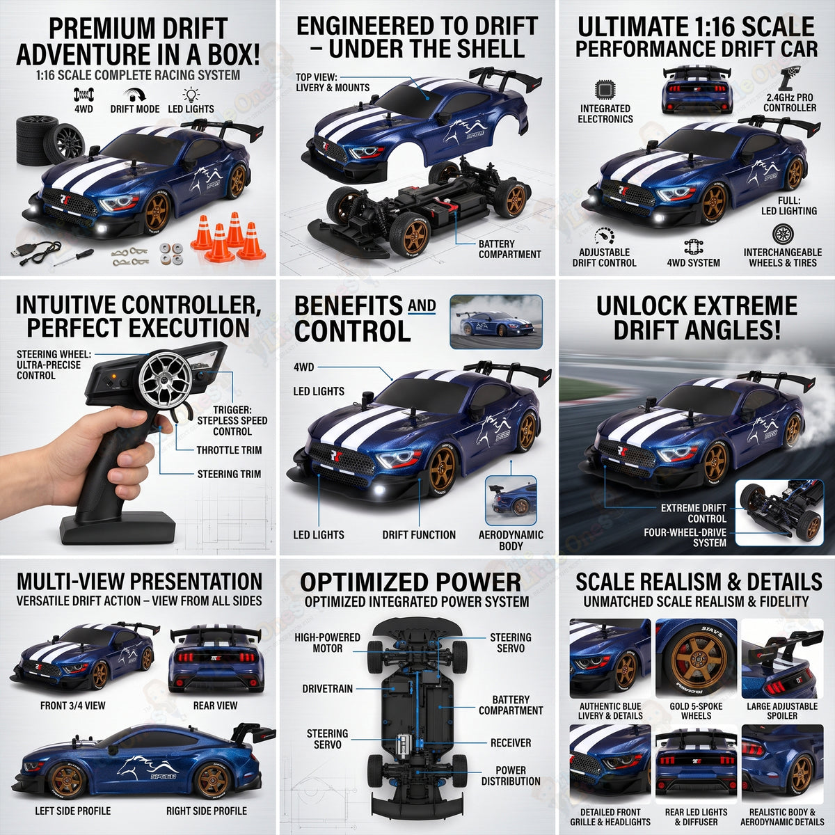 T.O.T 1:16 RC DRIFT CAR - NIGHTMARE