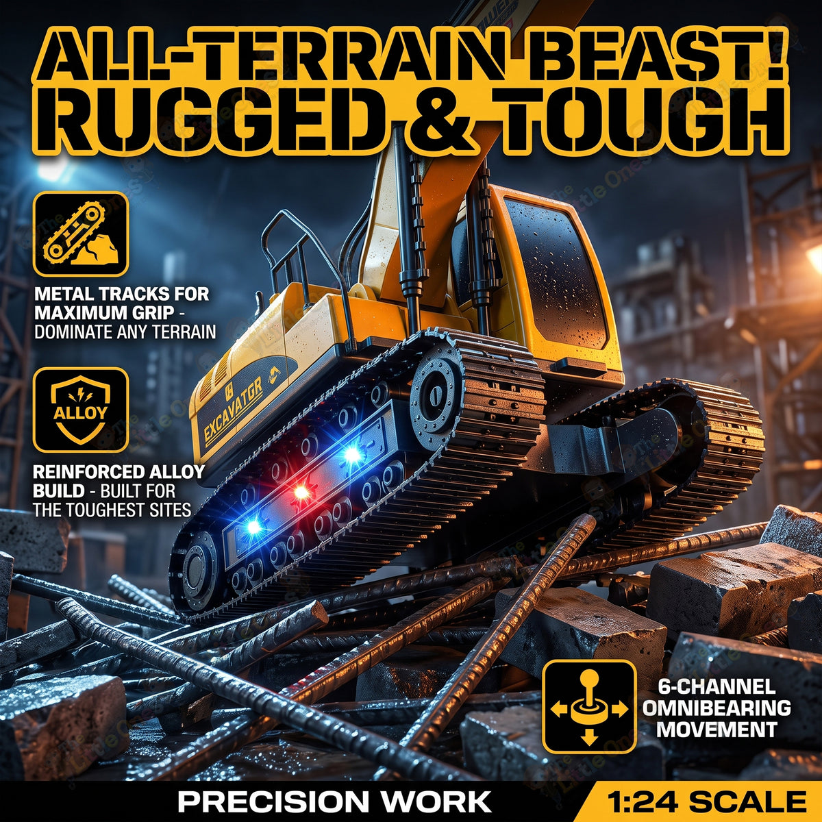 T.O.T 1:24 6 CHANNEL RC EXCAVATOR - DIGMASTER