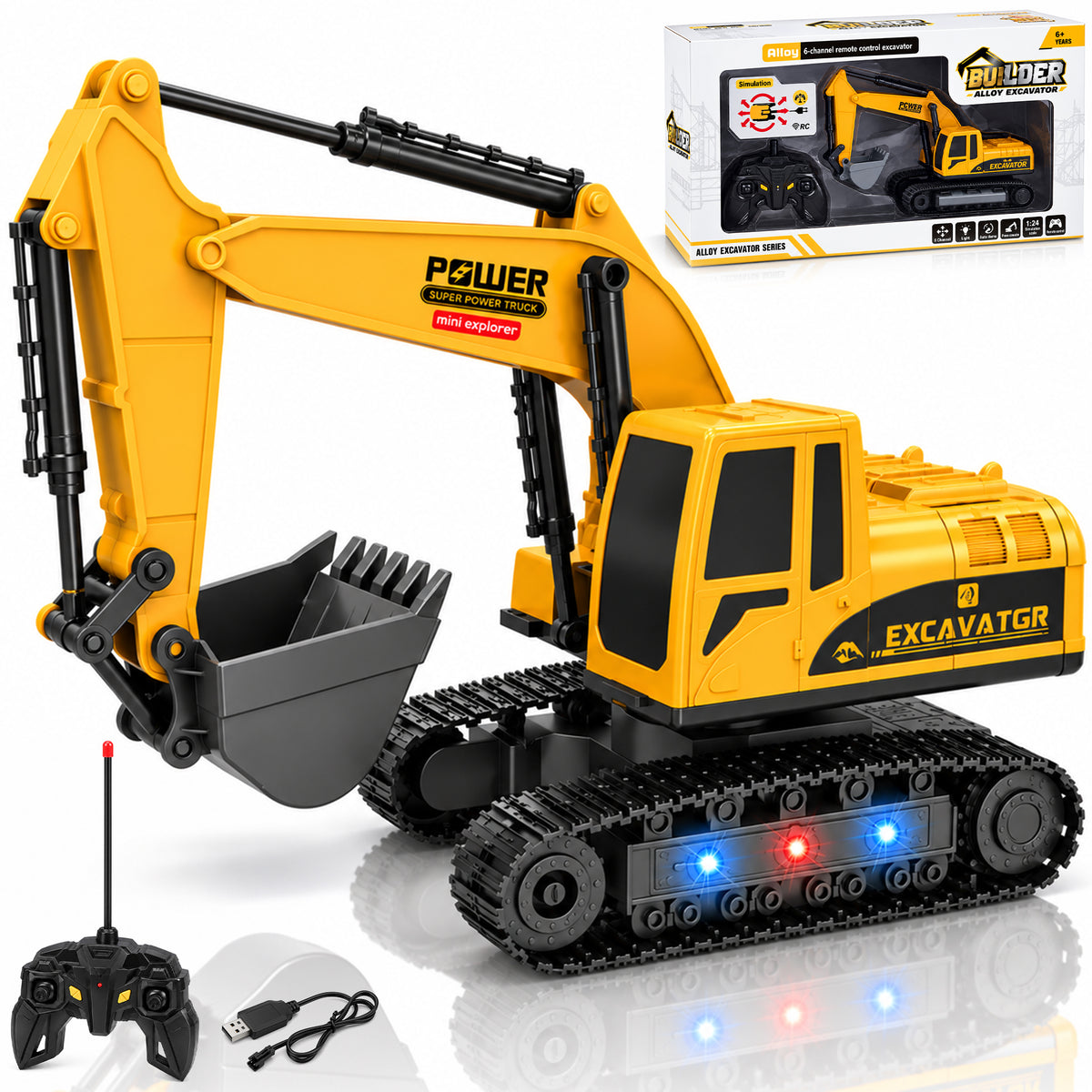 T.O.T 1:24 6 CHANNEL RC EXCAVATOR - DIGMASTER