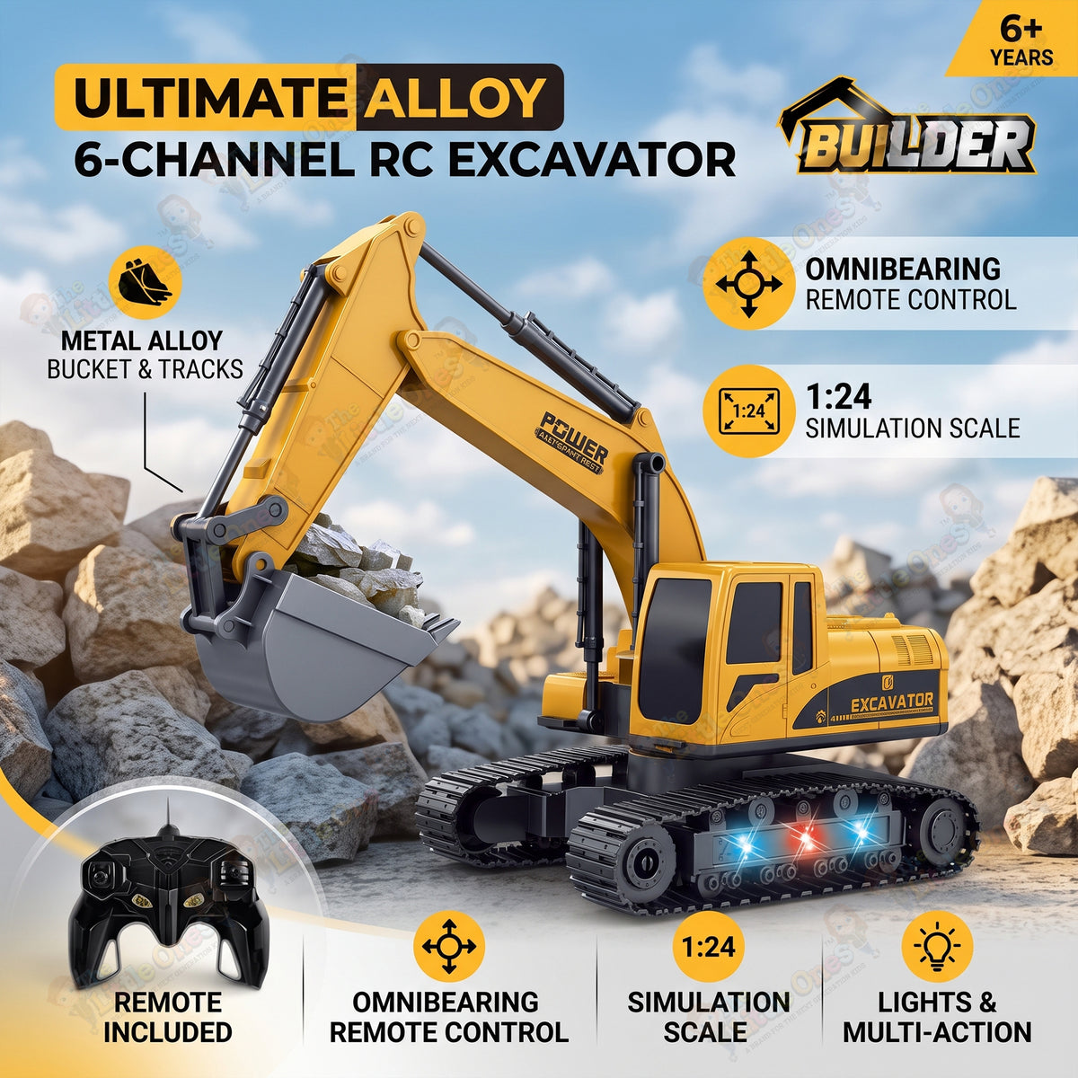 T.O.T 1:24 6 CHANNEL RC EXCAVATOR - DIGMASTER