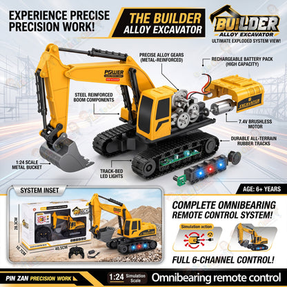 T.O.T 1:24 6 CHANNEL RC EXCAVATOR - DIGMASTER
