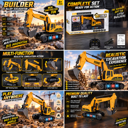 T.O.T 1:24 6 CHANNEL RC EXCAVATOR - DIGMASTER